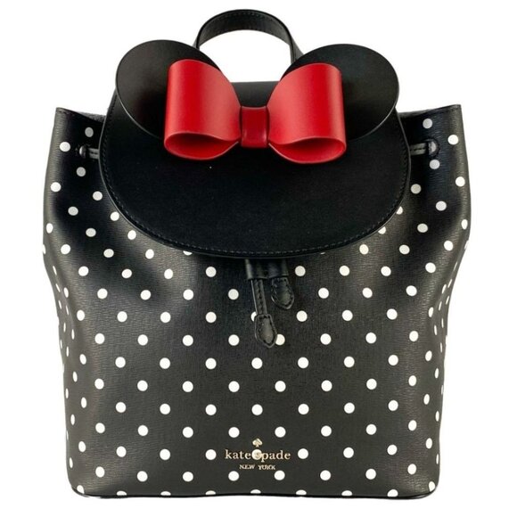 NEW Kate Spade X Disney Minnie Mouse Medium Backpack Refined Grain Leather Bag - Picture 3 of 8